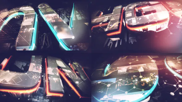 现代多视频标志Modern Multi Video Logo-AE模板