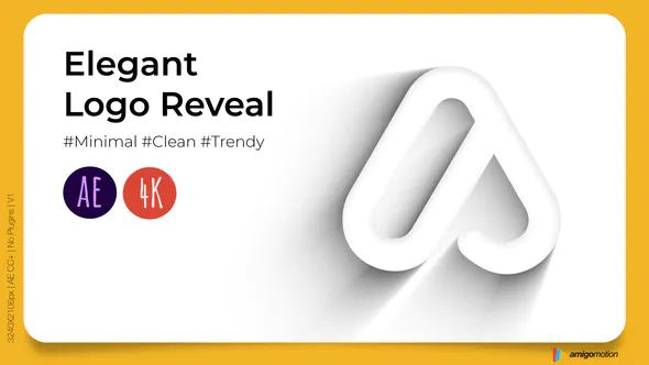 Elegant Outline Logo Reveal优雅的轮廓标志展示-AE模板