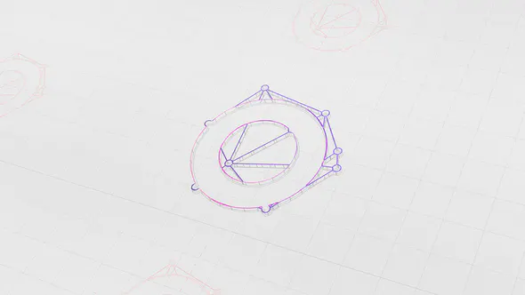 绘图纸标志显示Drawing paper logo reveal-AE模板