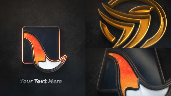 Epic 3D 金属标志介绍Epic 3D Metal Logo Intro-AE模板