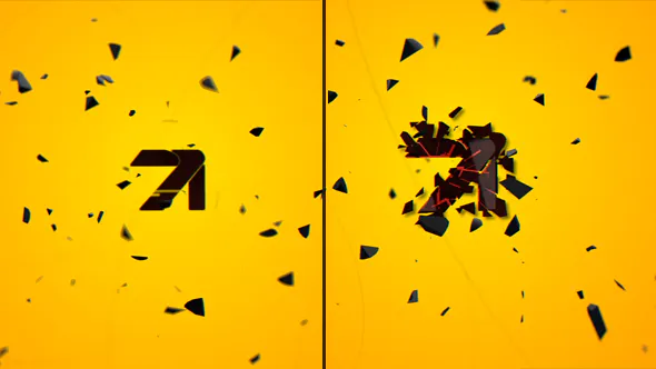 暗物质抽象标志揭示Dark Matter Abstract Logo Reveal-AE模板