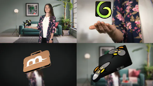 有标志的女孩Girl with a logo-AE模板