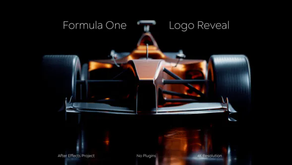 赛车标志揭晓Formula One Racing Logo Reveal-AE模板