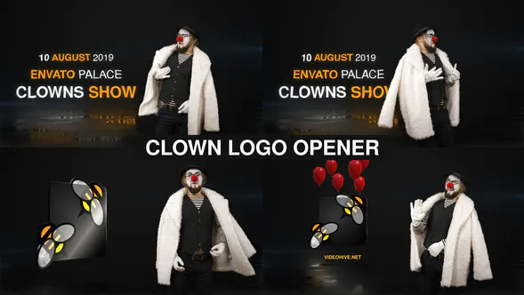 小丑标志 3Clown Logo 3-AE模板