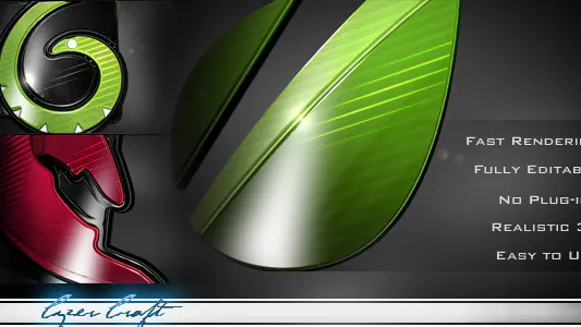 快速 3D 标志介绍制作工具Fast 3D Logo Intro Maker-AE模板