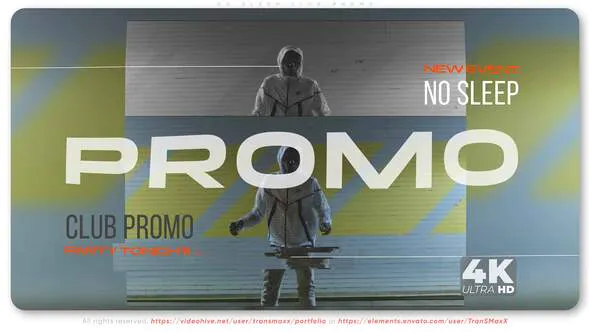 No Sleep | Club Promo俱乐部促销-AE模板
