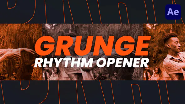 Grunge 节奏开场白Grunge Rhythm Opener-AE模板