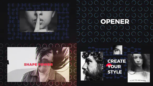 品牌拍手Geo Stomp Opener-AE模板