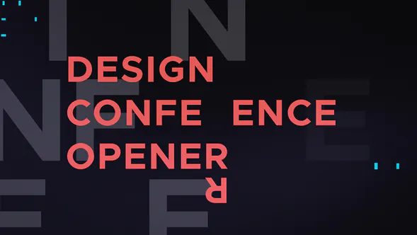 设计会议开幕式Design Conference Opener-AE模板