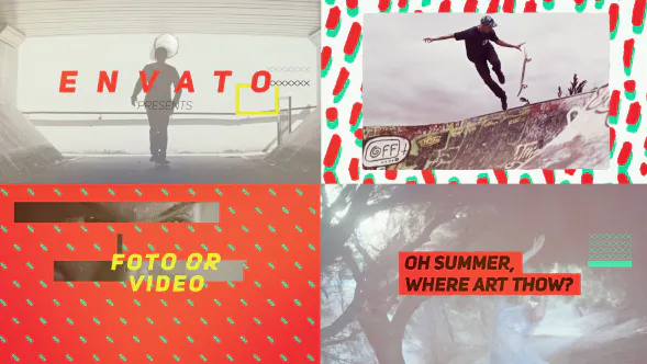 行动动态的活力促销运动宣传片Oh Summer Where Art Thou-AE模板