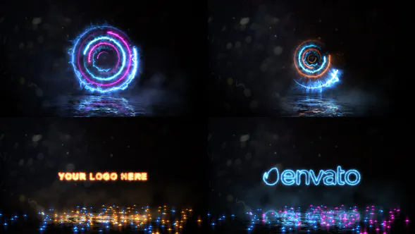 纺纱能源标志Spinning Energy Logo-AE模板