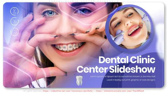 牙科诊所中心幻灯片Dental Clinic Center Slideshow-AE模板