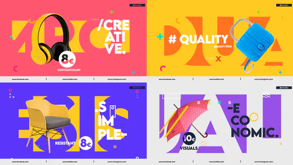 丰富多彩的产品促销Colorful Product Promo-AE模板