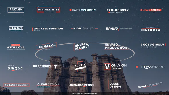 Minimal Animated Titles最小动画标题-AE模板