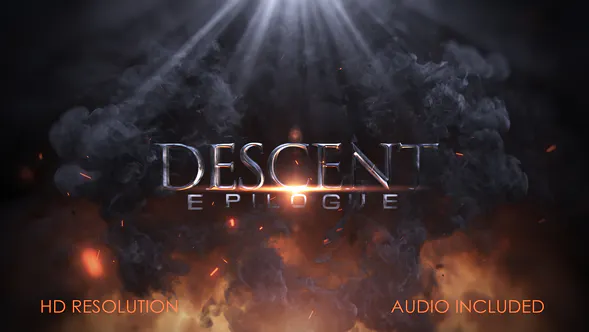 史诗介绍火波耀斑游戏Epic Intro-AE模板