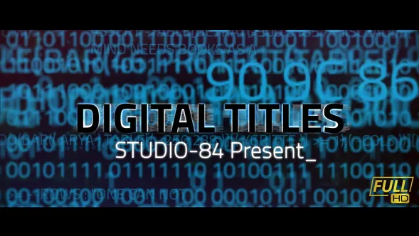 数字核心标题Digital Core Titles-AE模板