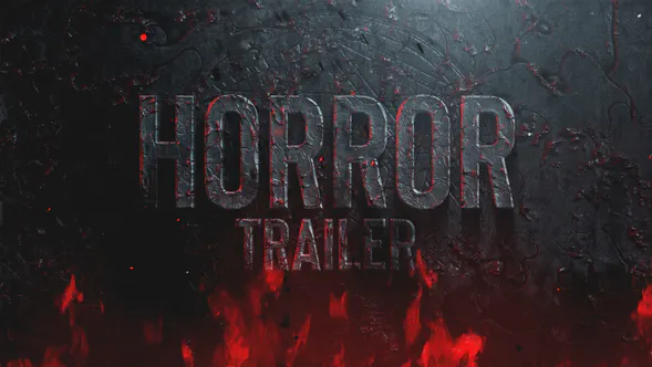 恐怖预告片标题Horror Trailer Titles-AE模板