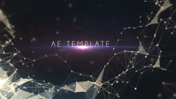 丛书名电影颜色企业数字未来派Plexus Titles-AE模板