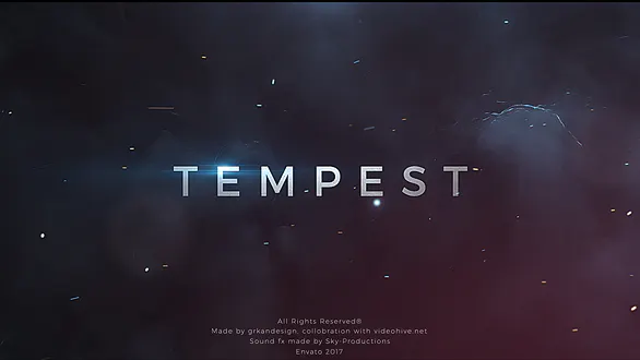 暴风雨 | 预告片标题Tempest | Trailer Titles-AE模板