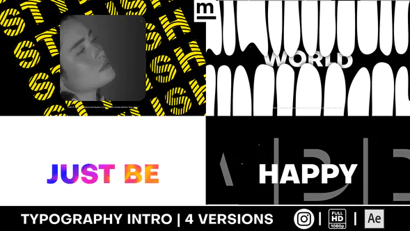 时尚炫彩促销黑色粗体Stylish Fashion Bright Promo-AE模板