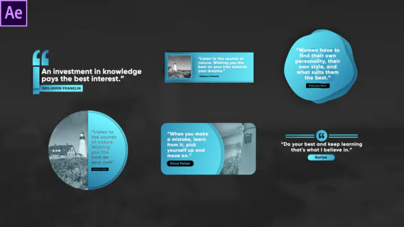 创意报价标题Creative Quote Titles-AE模板