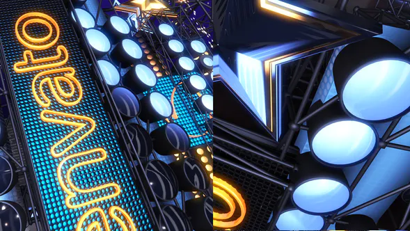 灯光舞台标志Light Stage Logo-AE模板