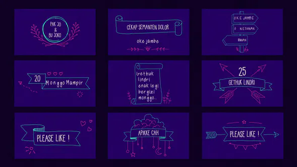 手绘图标题Hand Drawing Title-AE模板