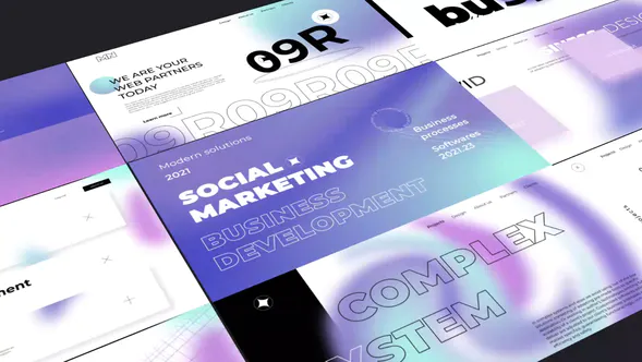 渐变排版包Gradient Typography Pack-AE模板