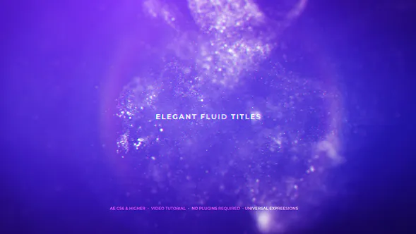 优雅流畅的标题原子奖项背景Elegant Fluid Titles-AE模板