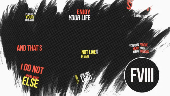 流畅的排版Smooth Typography-AE模板