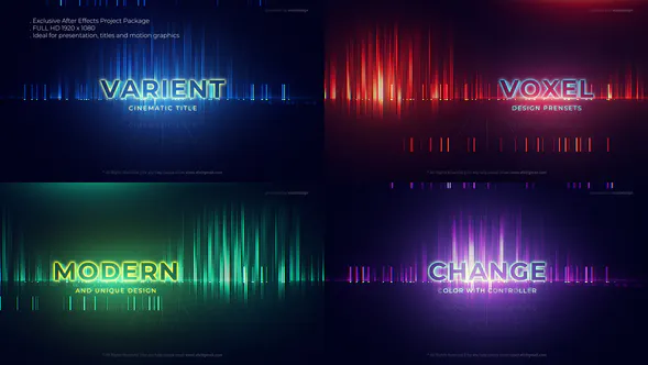 各种电影标题Varient Cinematic Titles-AE模板