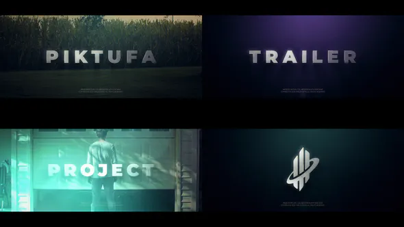 金属故障粒子预告片介绍Trailer Intro-AE模板