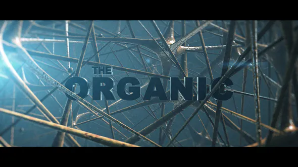 元素 3d生物学分有机电影片名Organic Cinematic Titles-AE模板