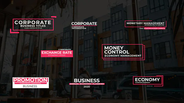 企业优雅Clean Titles 公司-AE模板