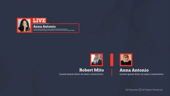 突发新闻广播广播设计新闻 News Lower Thirds-AE模板
