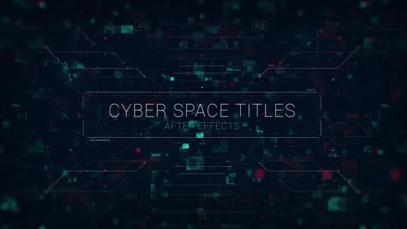 网络空间标题和预告片Cyber Space Titles & Trailer-AE模板