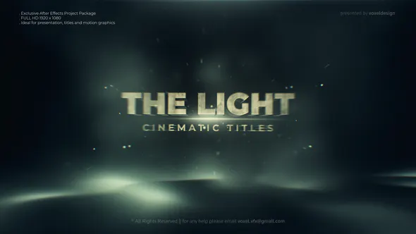 3d摘要建筑背景轻电影名The Light Cinematic Title-AE模板