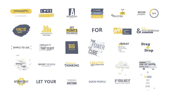 文本动画捆绑包 2Texts Animation Bundle Pack 2-AE模板