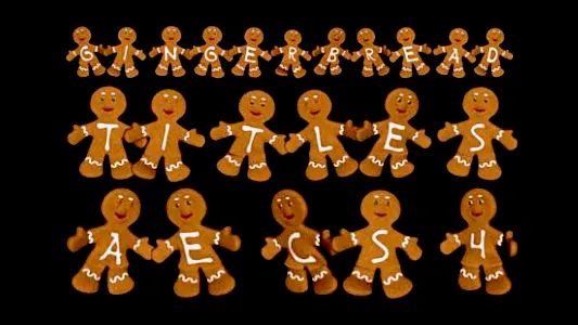 姜饼标题 – AE 构造函数Gingerbread Titles – AE Constructor-AE模板