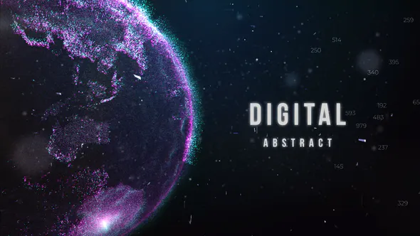 数据医疗数字摘要开场白Digital Abstract Opener Titles-AE模板