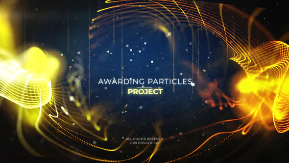 庆祝粒子 l 奖项名称Celebration Particles l Awards Title-AE模板