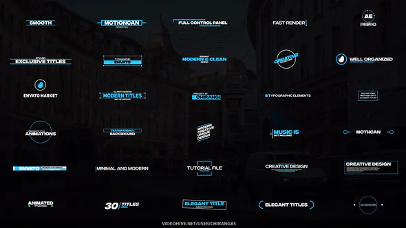 动画酷标题Animated Cool Titles-AE模板