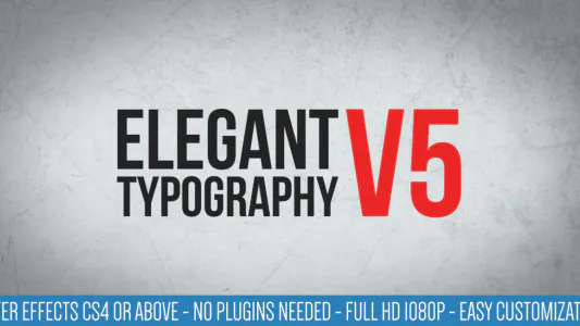优雅的排版 V5Elegant Typography V5-AE模板