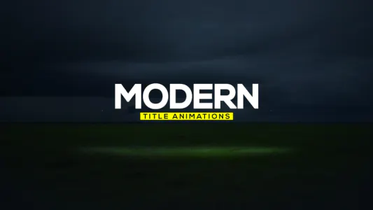 光滑文字标题现代标题Modern Titles-AE模板