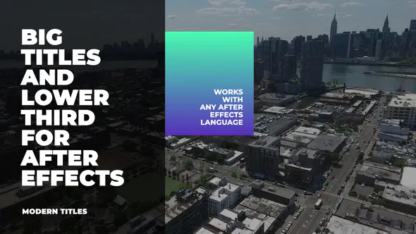 简单的大标题会议企业面试Simple Big Titles-AE模板