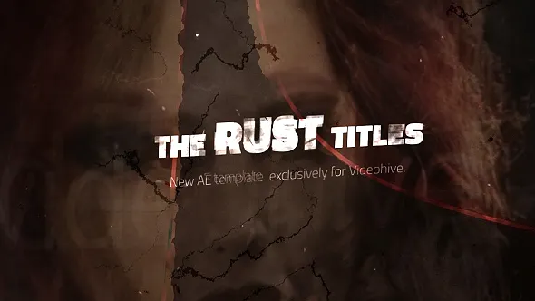 粉碎粒子生锈黑暗故障Rust Titles-AE模板