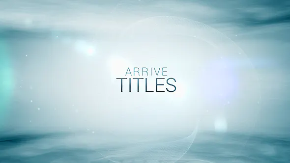 光滑空间耀斑光线灯光和线条Arrive Titles: Lights and Lines-AE模板