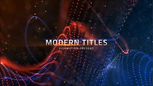粒子现代标题Modern Titles-AE模板