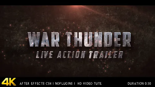 战争雷霆真人预告片War Thunder Live Action Trailer-AE模板