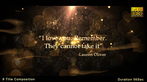 浪漫的标题序列Romantic Title Sequence-AE模板